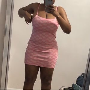 Zara - DIAMOND PATTERN KNIT DRESS - Size small